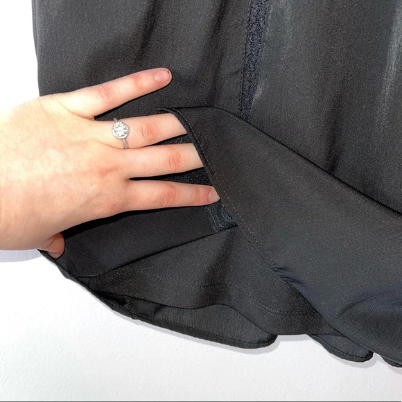 American Eagle Black Lace Back Fit & Flare Sleeveless Mini Dress 2 Women’s - Picture 7 of 13